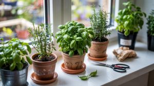 How to Grow Herbs Indoors: Windowsill Light and Pot Size